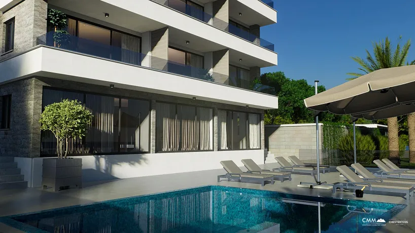 Luxury 4-Story Complex with a Pool and Panoramic Sea View